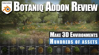 Make stunning 3D environments in Blender  Botaniq addon review [upl. by Shelley]