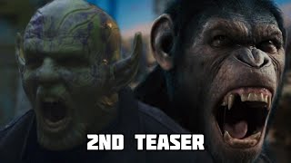 Apes vs Skrulls War For The Planet Earth  Strong  2nd Teaser [upl. by Atilrep982]