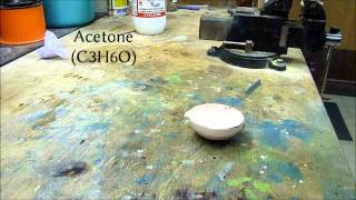 potassium permanganete sulfuric acid and acetone [upl. by Nudd32]