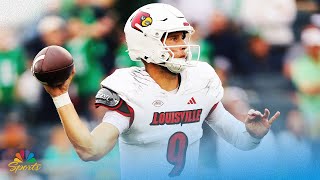 Every Tyler Shough throw and run from Louisvilles loss to Notre Dame  CFB HIGHLIGHTS  NBC Sports [upl. by Ellenij]