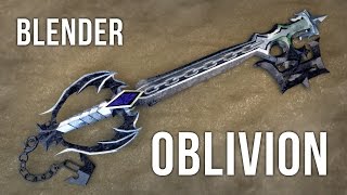 Blender  Oblivion Keyblade Speed Model Timelapse [upl. by Somar]