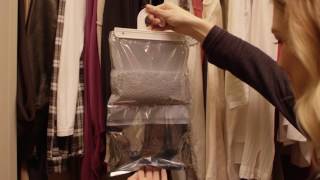 HUMYDRY Hanging Bag removes moisture and mold in closets [upl. by Hoy]