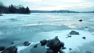 Lake Musconetcong  Frozen Lake Flights [upl. by Tabib]