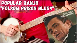 Clawhammer Banjo Song amp Tab quotFolsom Prison Bluesquot Johnny Cash [upl. by Wallas178]