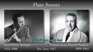 Poulenc Flute Sonata Rampal amp Poulenc 1957 プーランク フルートソナタ ランパル＆プーランク [upl. by Arriaes103]