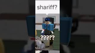 Funny editedBoring sheriff round robloxshorts Funnymoments mm2funnymoments [upl. by Nosiram]