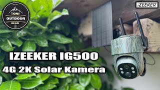 Izeeker IG500 Videoüberwachung Kamera 4G 2K für Outdoor izeeker ig500 kamera outdoor jagd [upl. by Coshow552]