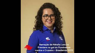 Nátalia Lara no Premiere na hora do gol quotAcontece o Gansoquot [upl. by Nauht]