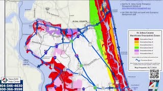 St Johns County issues mandatory evacuations for zones A B and F ahead of Hurricane Milton [upl. by Guido]