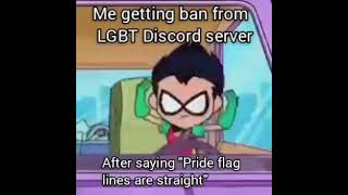 Me getting banned from LGBT Discord after saying “Pride Flag lines are straight” [upl. by Dermot466]