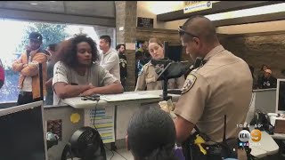 CHP Officer Helps Woman Communicate With DMV Workers Using ASL [upl. by Atiuqer]