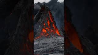 Stunning Drone footage of Volcanic Eruption in 4K [upl. by Rickart]