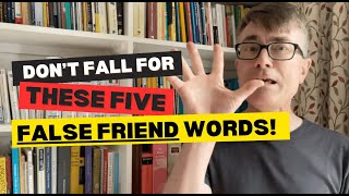 5 false friend words in German and English [upl. by Aehr]