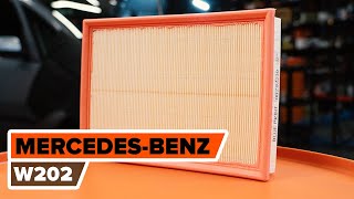 Hoe een luchtfilter vervangen op een MERCEDESBENZ C W202 HANDLEIDING  AUTODOC [upl. by Leirza]