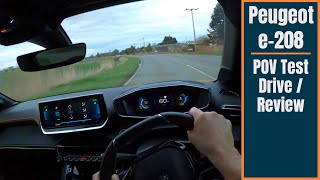 Peugeot e208 POV Test DRIVE  REVIEW [upl. by Clarine754]