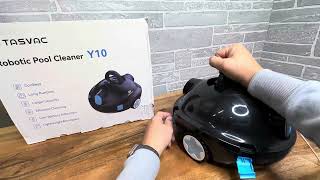 TASVAC Cordless Robotic Pool Cleaner Automatic Pool Vacuum Review [upl. by Berl406]