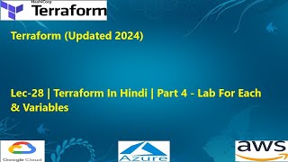 Lec28  Terraform In Hindi  Part 4  Lab For Each amp Variables [upl. by Assyram]