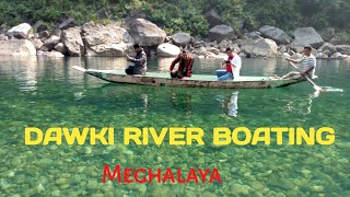 Dawki River boating in December  Winter in Meghalaya  Umngot River Meghalaya  2018 [upl. by Ralip]