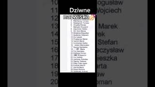 Dziwne nazwiska 💅🏻💅🏻💅🏻 niezesrajsię shortvideo funny foryou dlaciebie lol [upl. by Irdua316]