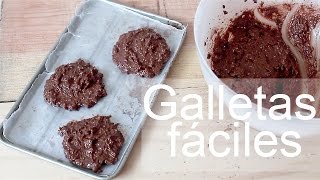 Receta fácil galletas de avena con cocoa ¡SÚPER RICAS [upl. by Tevis]