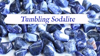 💎 Rock Tumbling SODALITE 💎 From Start to Finish  Rock Tumbling Tips amp Techniques [upl. by Lynn831]