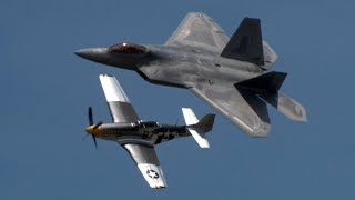 2023 Great Pocono Raceway Airshow  USAF Heritage Flight [upl. by Schaaff]