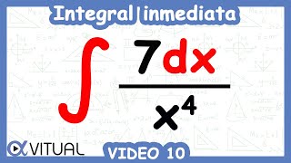 Integral inmediata ejemplo 10  Cálculo integral  Vitual [upl. by Samau372]