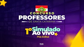 1º Simulado Pósedital  AO VIVO SEDSC [upl. by Imotih]