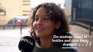 Leveren studenten flesjes en blikjes in voor statiegeld ‘Bespaar graag tien euro op boodschappen’ [upl. by Ahsilet]