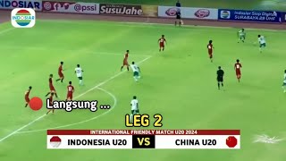 🔴Berlangsung Leg 2 • INDONESIA U20 VS CHINA U20  International Friendly Match 2024  Prediksi [upl. by Dnama]