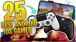 TOP 25 Best FREE Android amp iOS Games With Controller Support OfflineOnline [upl. by Hgielrahc]