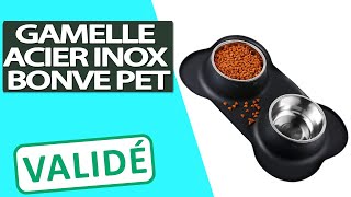 Avis Gamelle Bonve Pet pour chien chat bol en Acier Inoxydable [upl. by Aramat]