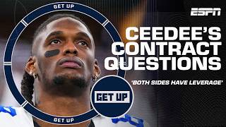 BOTH SIDES HAVE LEVERAGE CeeDee Lamb and Cowboys contract questions 😬  Get Up [upl. by Naujal]