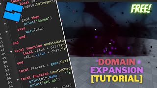 DOMAIN EXPANSION SKILL TUTORIAL Jujutsu Kaisen  Roblox Studio [upl. by Hogarth797]