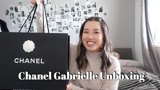 Chanel Gabrielle Hobo Small Unboxing [upl. by Nauqas]