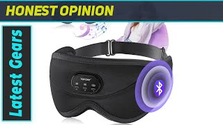 TOPOINT Sleep Mask Headphones Review Uninterrupted Sleep and Wireless Bliss [upl. by Arihsat842]