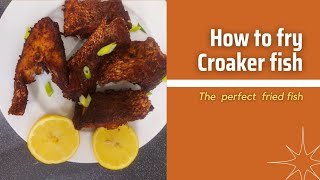 How to Fry Croaker fish [upl. by Idola]