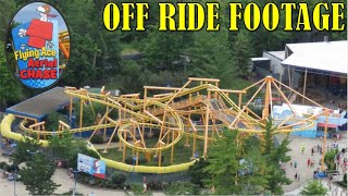 Flying Ace Aerial Chase at Kings Island OffRide Footage No Copyright [upl. by Ebeohp]