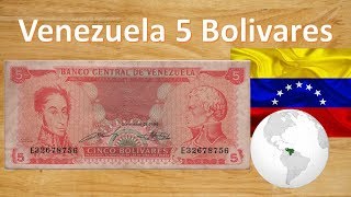 Billete Antiguo de Venezuela 5 bolivares [upl. by Berthold]