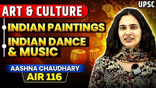 Indian Paintings  Indian Dance amp Music  Art amp Culture  OnlyIAS [upl. by Anestassia]