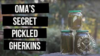 Omas Secret Recipe Pickled Gherkins [upl. by Iturk461]