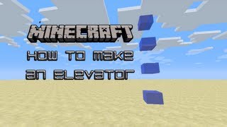 Minecraft 172 How to make an Unsupported Water Elevator no pistons [upl. by Swithbert]