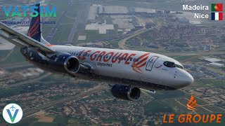 XPlane LGS2502  B738  FNCNCE VATSIM [upl. by Llennahc975]