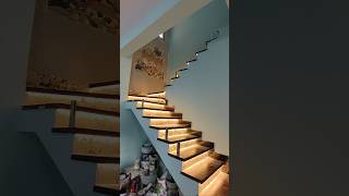 💥LED sensored lights staircase automated homedesign construction civil design construction [upl. by Bergquist]