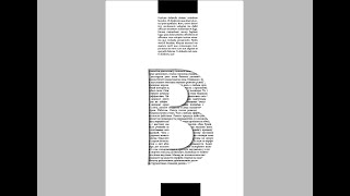 Text im Buchstaben Typografie mit Indesign [upl. by Winther]