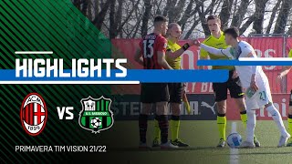 Primavera 1 TIMVision  MilanSassuolo 10  Highlights [upl. by Ynneb]