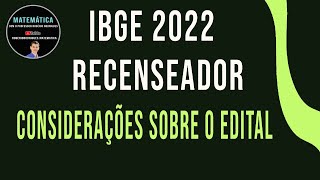 Matemática para o IBGE 2022  recenseador [upl. by Oralie354]