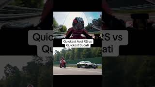 Audi RS etron GT Performance vs Ducati Panigale V4S [upl. by Quartas]