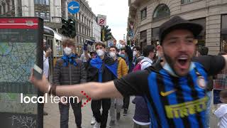 Vittoria scudetto Inter 2 maggio 2021 le immagini da piazza Duomo e dal centro [upl. by Bob]