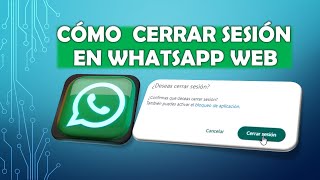 Cómo cerrar sesión en WhatsApp web en mi pc o laptop  Cerrar sesión en WhatsApp  Cerrar sesión [upl. by Kusin444]